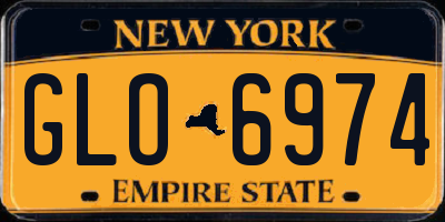 NY license plate GLO6974