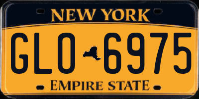 NY license plate GLO6975