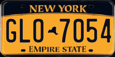 NY license plate GLO7054