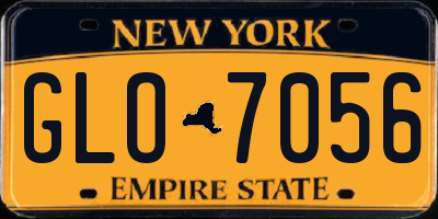 NY license plate GLO7056