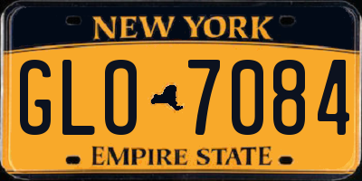 NY license plate GLO7084