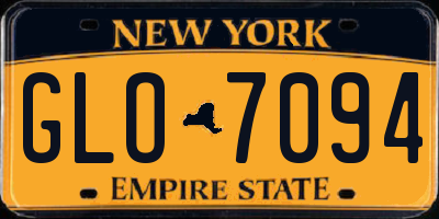 NY license plate GLO7094