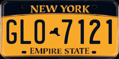 NY license plate GLO7121