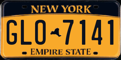 NY license plate GLO7141
