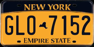 NY license plate GLO7152