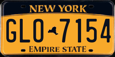 NY license plate GLO7154