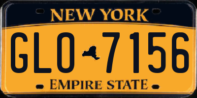 NY license plate GLO7156