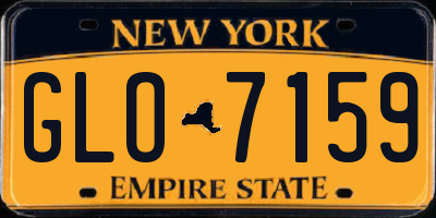 NY license plate GLO7159