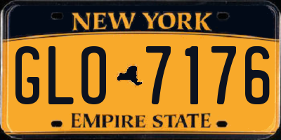 NY license plate GLO7176