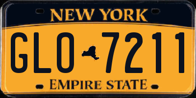 NY license plate GLO7211