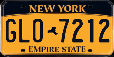 NY license plate GLO7212