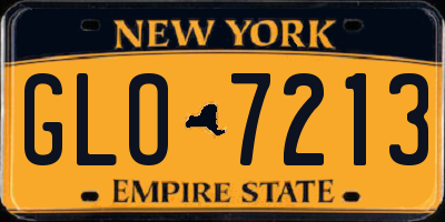NY license plate GLO7213