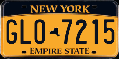 NY license plate GLO7215