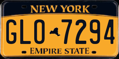 NY license plate GLO7294