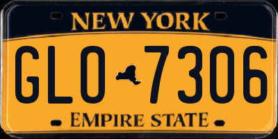 NY license plate GLO7306