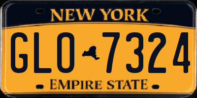 NY license plate GLO7324