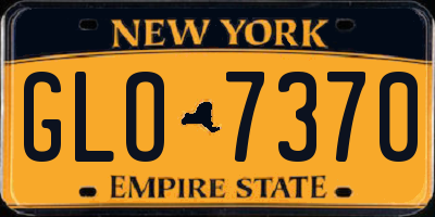 NY license plate GLO7370