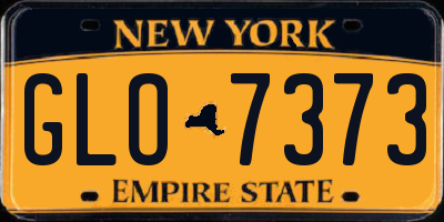 NY license plate GLO7373