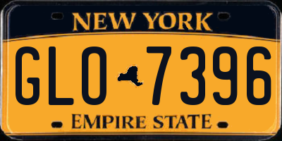 NY license plate GLO7396