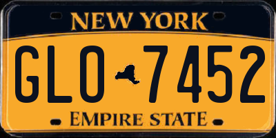 NY license plate GLO7452