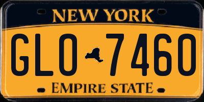 NY license plate GLO7460