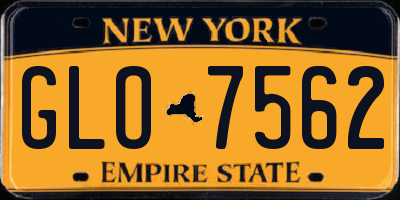 NY license plate GLO7562