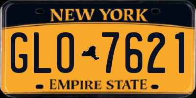 NY license plate GLO7621