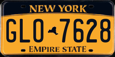 NY license plate GLO7628