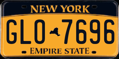 NY license plate GLO7696