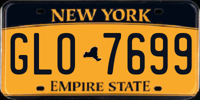NY license plate GLO7699