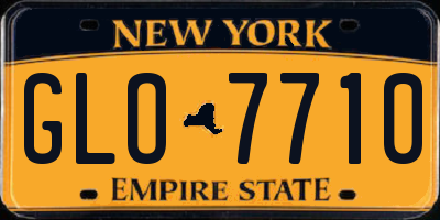 NY license plate GLO7710