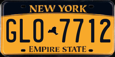 NY license plate GLO7712