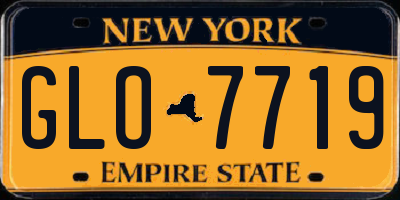 NY license plate GLO7719