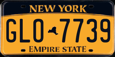NY license plate GLO7739