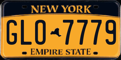 NY license plate GLO7779