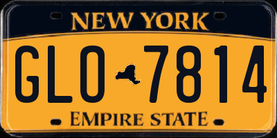 NY license plate GLO7814