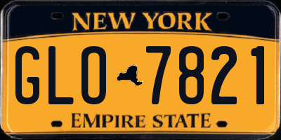 NY license plate GLO7821