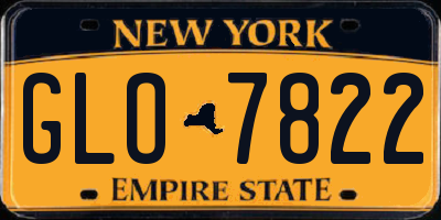 NY license plate GLO7822