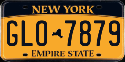 NY license plate GLO7879