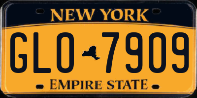 NY license plate GLO7909