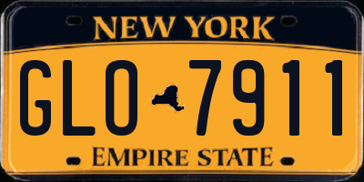 NY license plate GLO7911