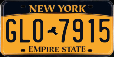 NY license plate GLO7915