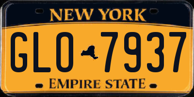 NY license plate GLO7937