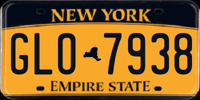 NY license plate GLO7938
