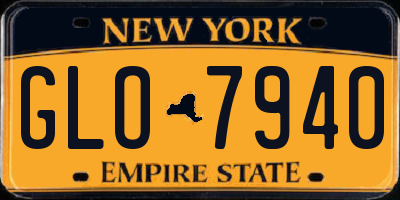 NY license plate GLO7940