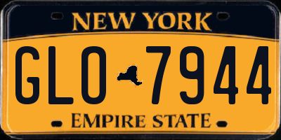 NY license plate GLO7944