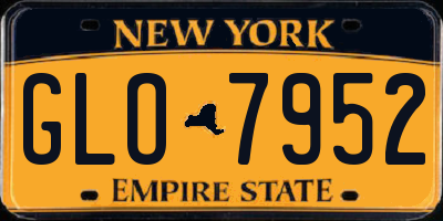 NY license plate GLO7952