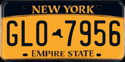 NY license plate GLO7956