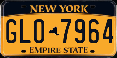 NY license plate GLO7964