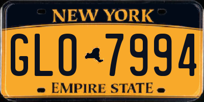 NY license plate GLO7994